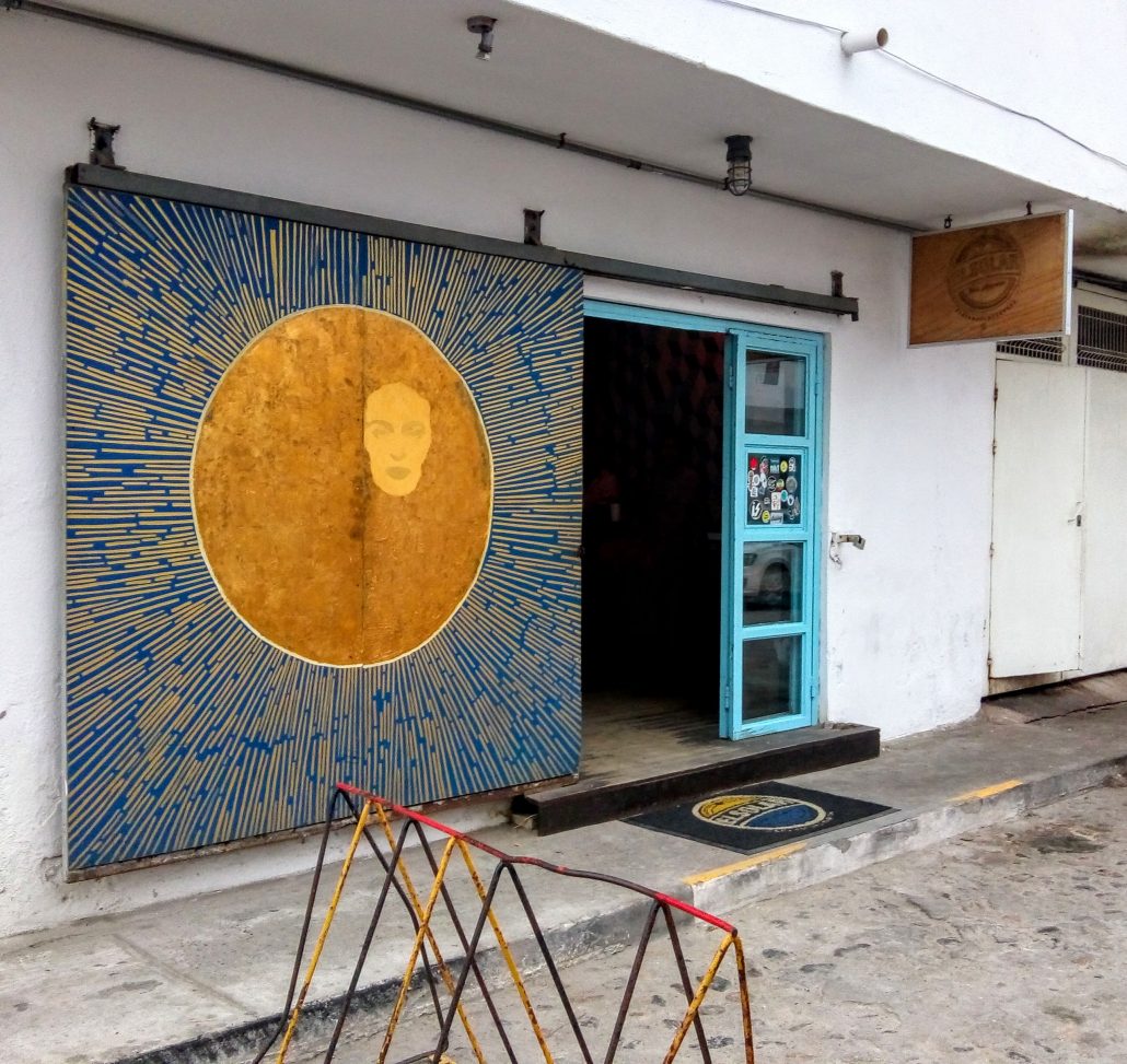 Entrance to bar el solar