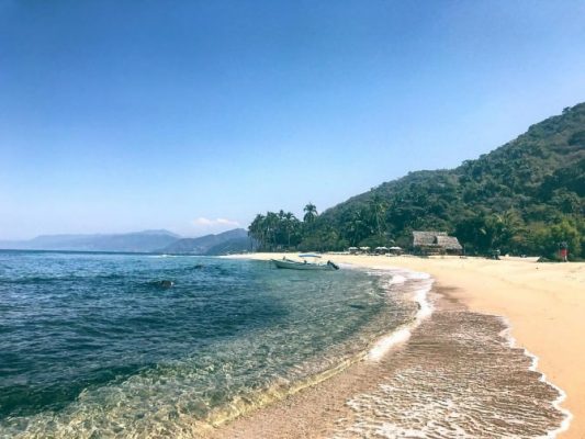 an empty beach at quimixto mexico