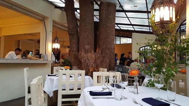 Tables in restaurant Tre Piati in Puerto Vallarta