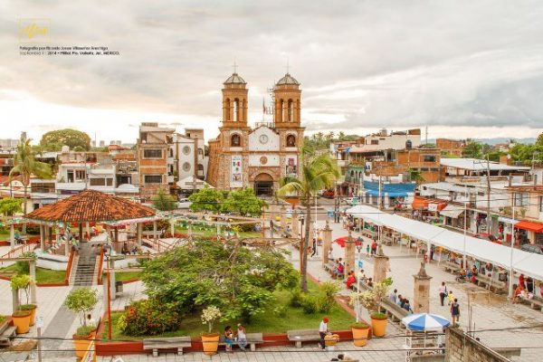 areal view of the village of Pitillal Jalisco