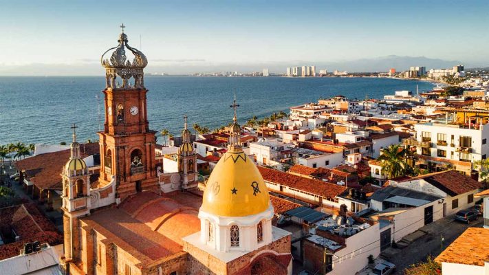 a view of Puerto Vallarta and the Bay of Banderas