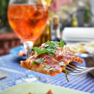 Ravioli with Aperol Spritz