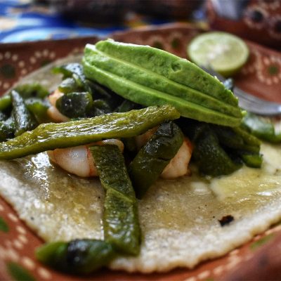 Shrimp Poblano Taco