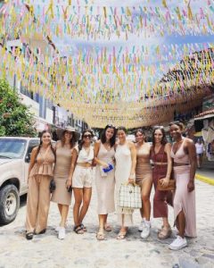 Bachelorette party enjoying a food tour in Vallarta