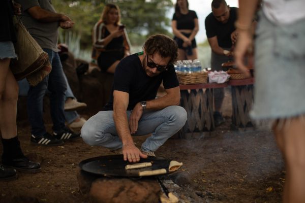 Experience a traditional meal in the agave fields