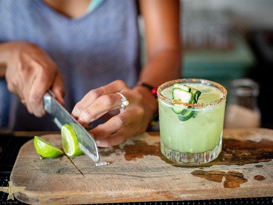 Enjoy a welcome hand crafted Tequila cocktail